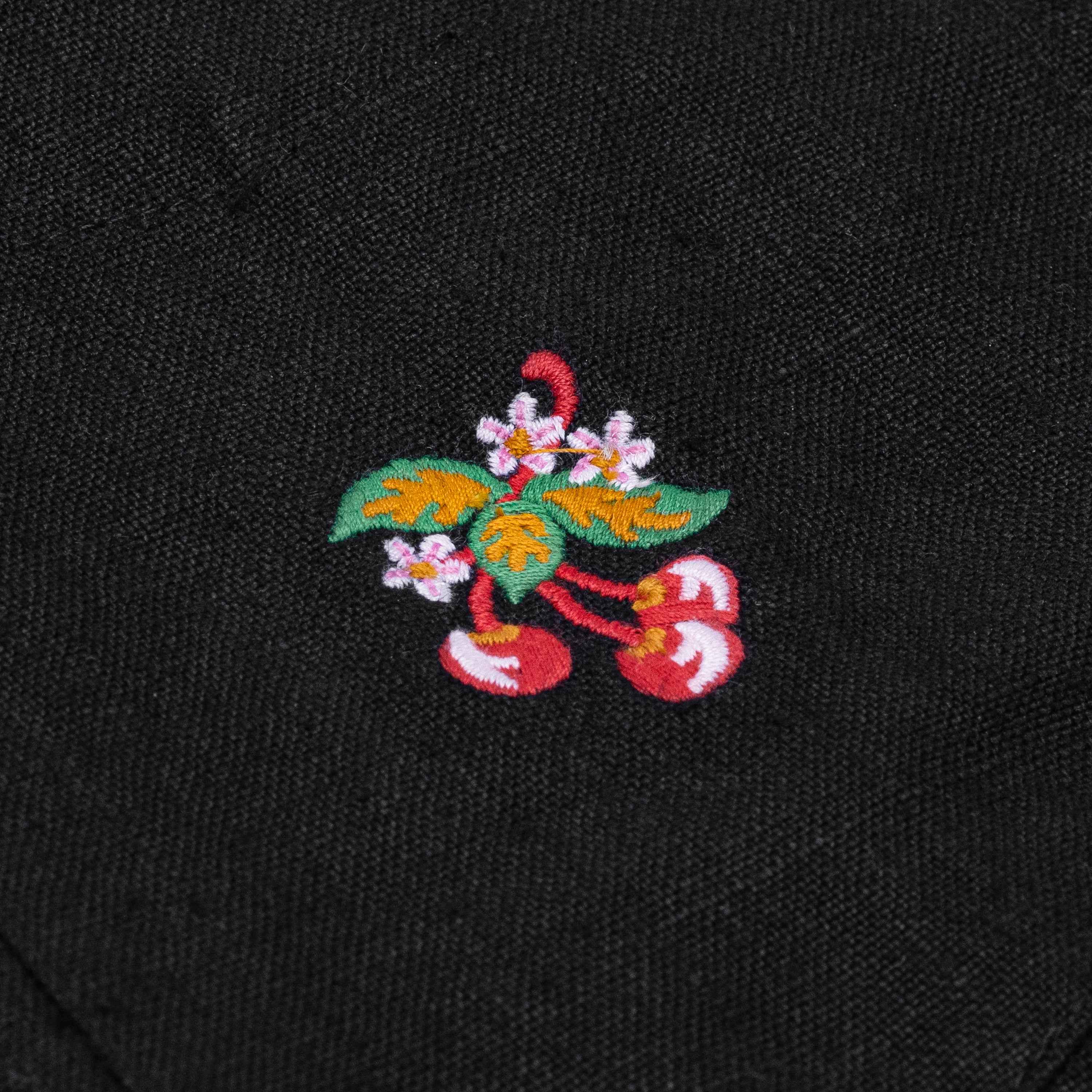 Linen Quarter Zip Shirt (Black)