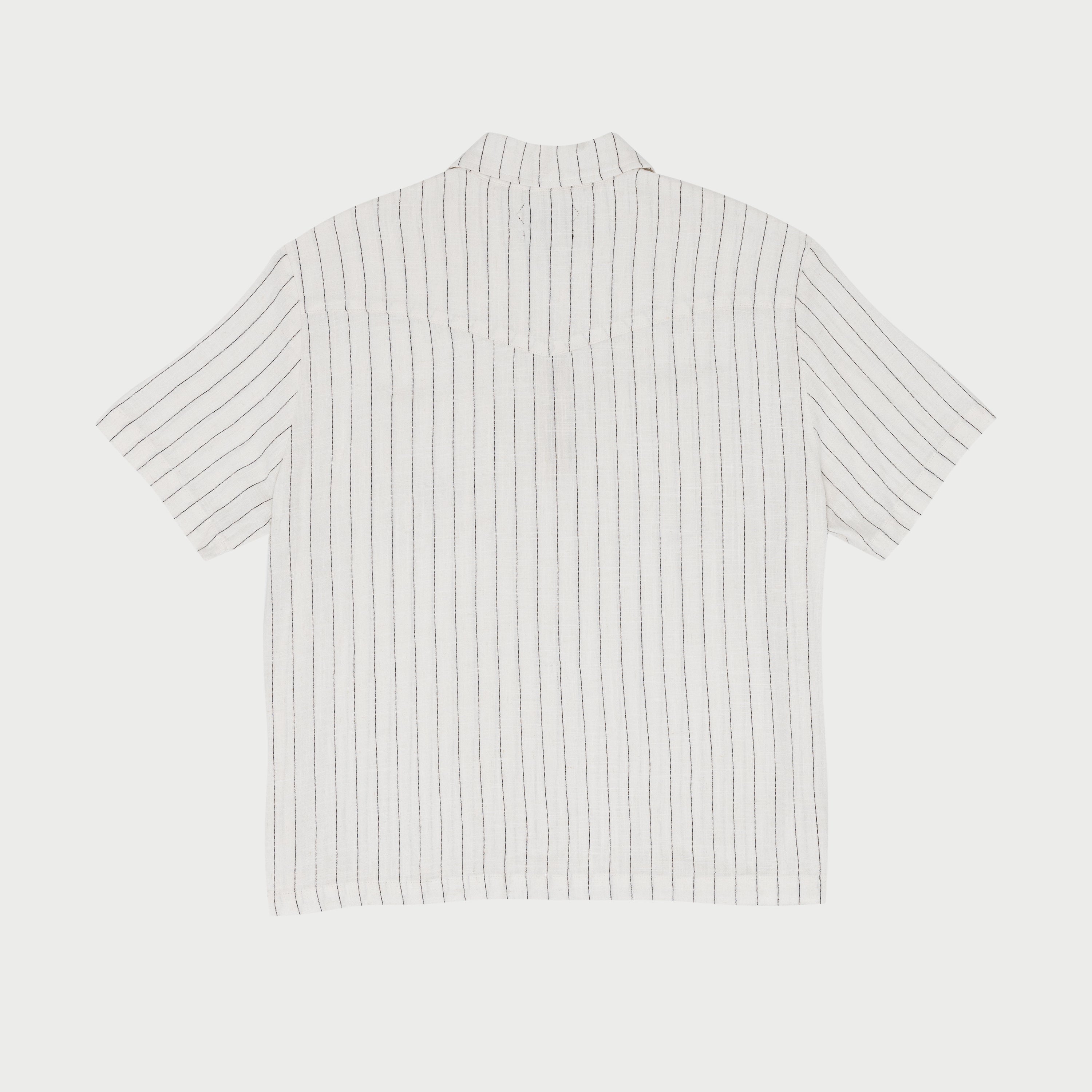 Linen Quarter Zip Shirt (Natural)
