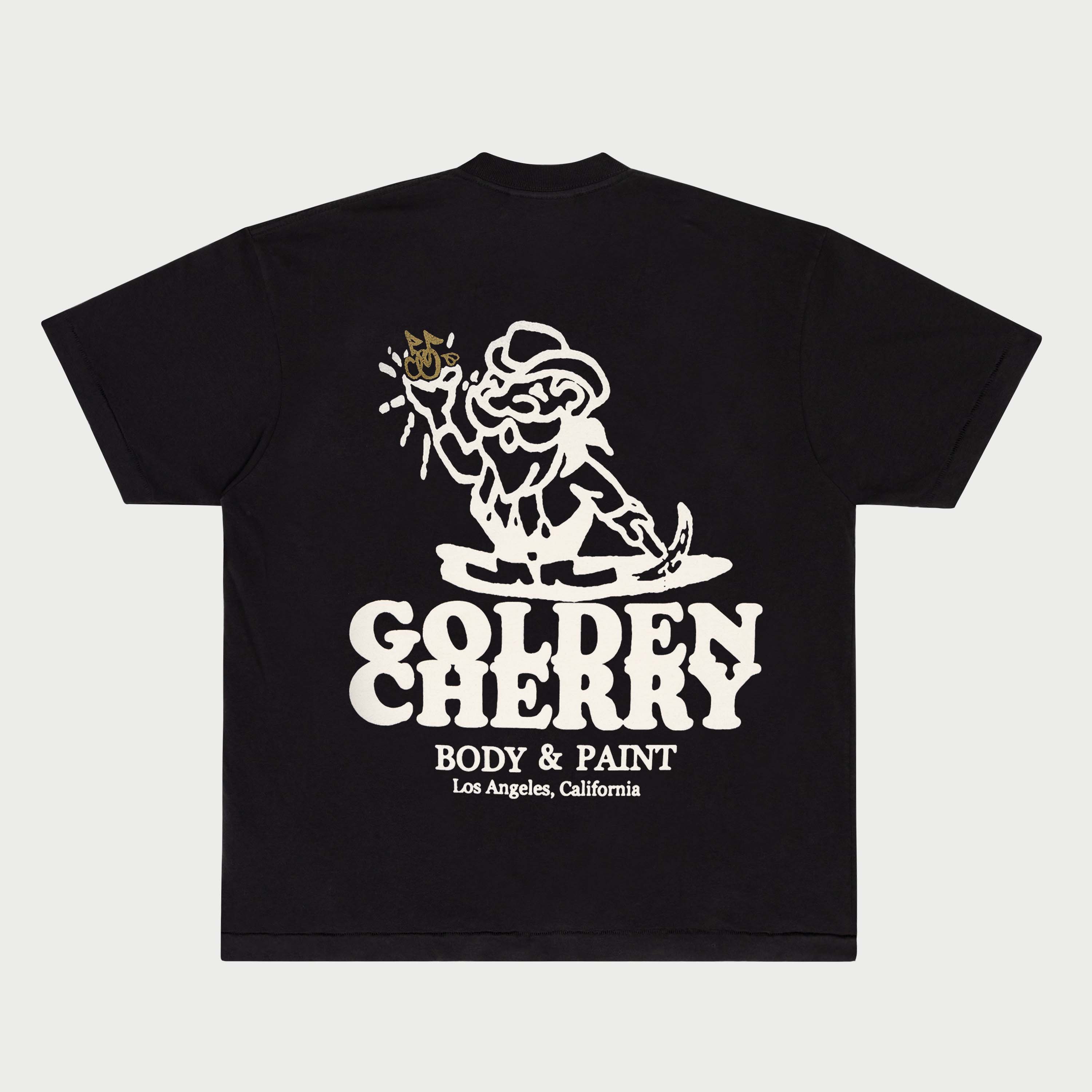 Golden Cherry S/S Tee (Off Black)