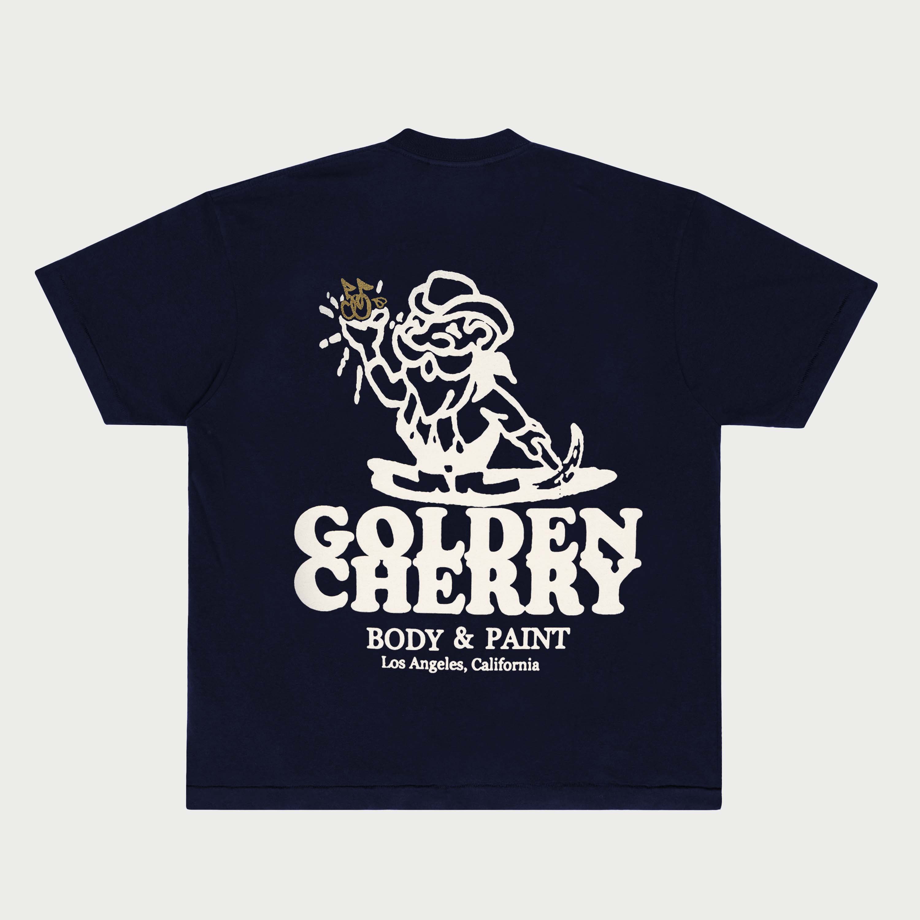 Golden Cherry S/S Tee (Navy)