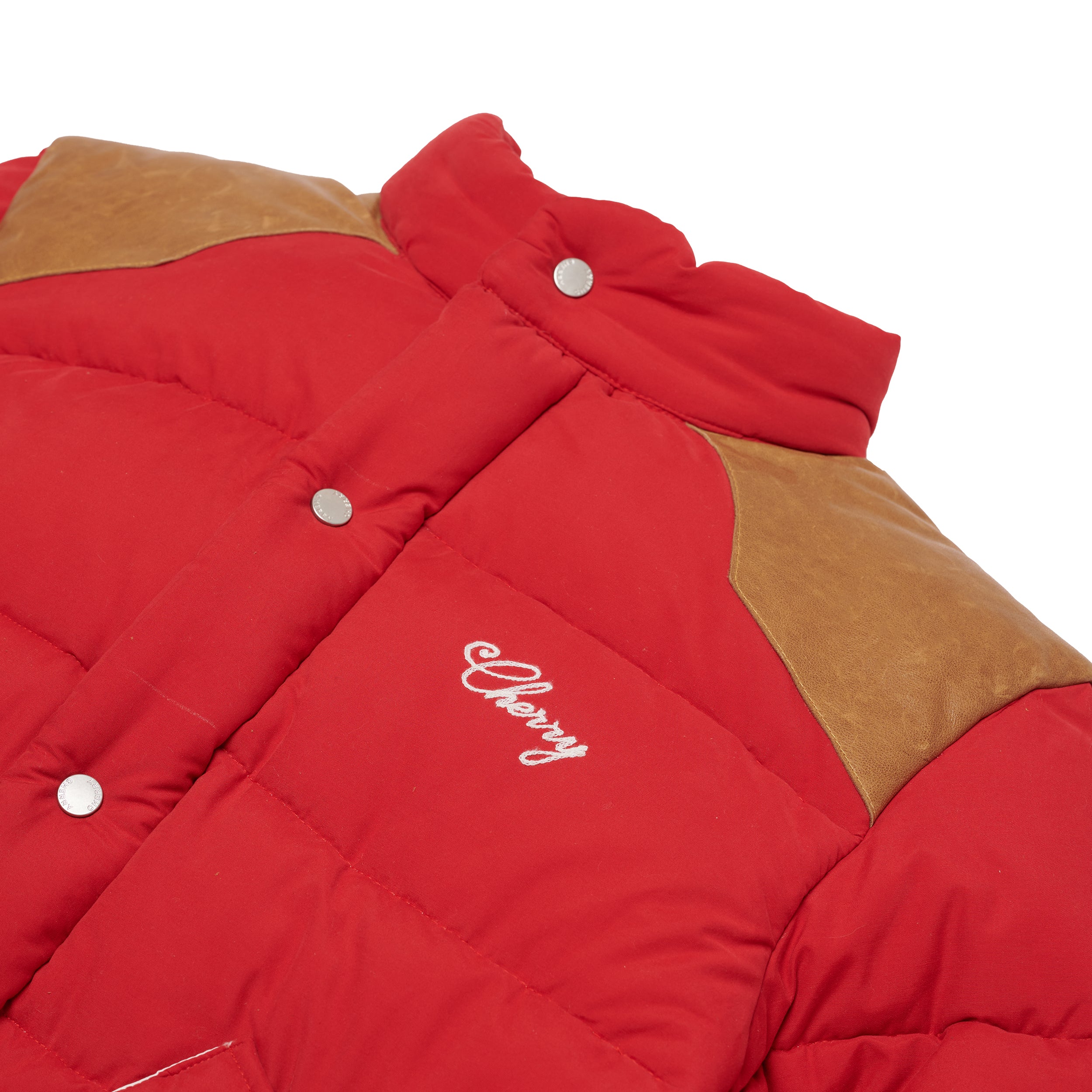 Western Puffer Jacket (Red)