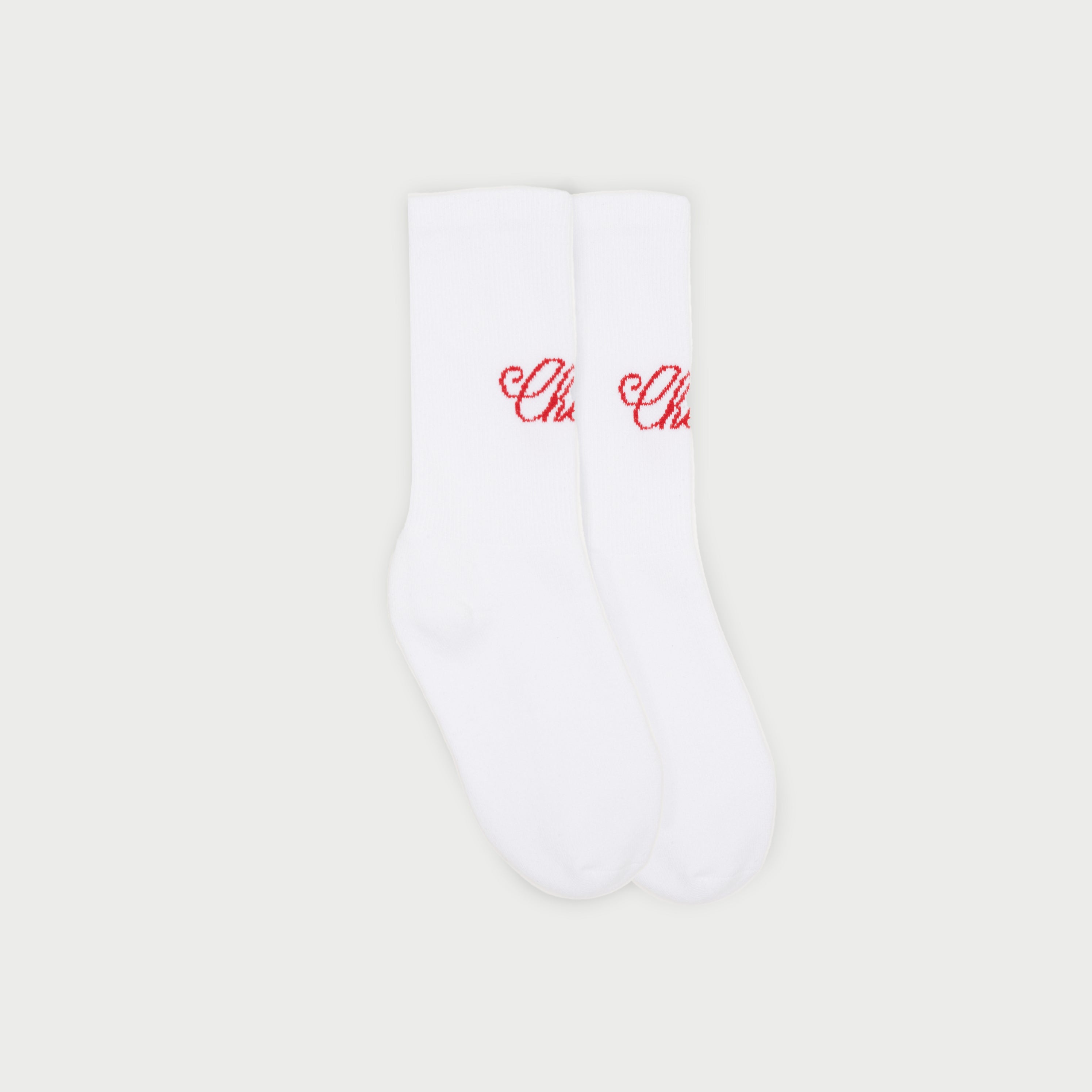 American Classic Socks (White/Red)