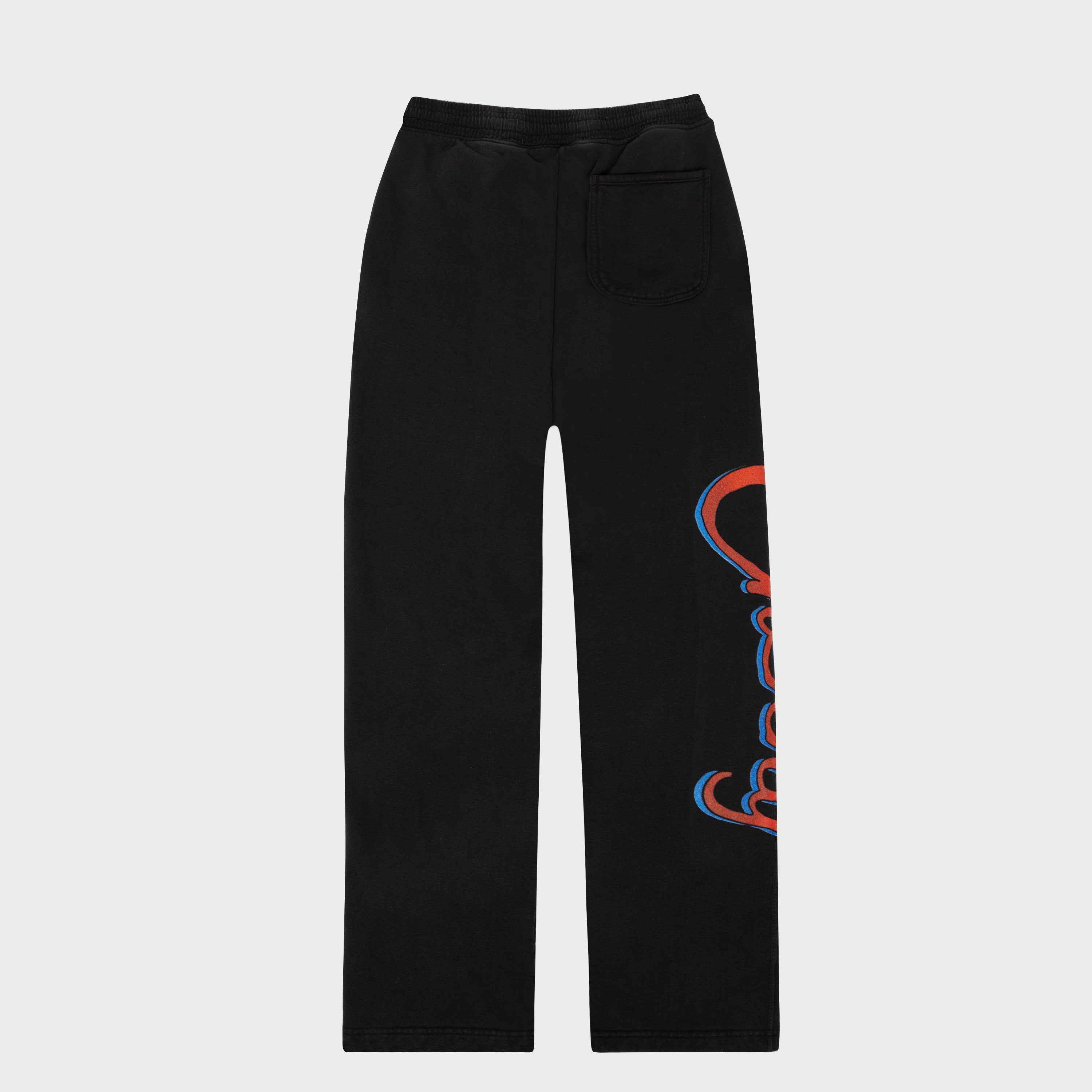 Emblem Relaxed Midweight Sweatpants (Faded Black)