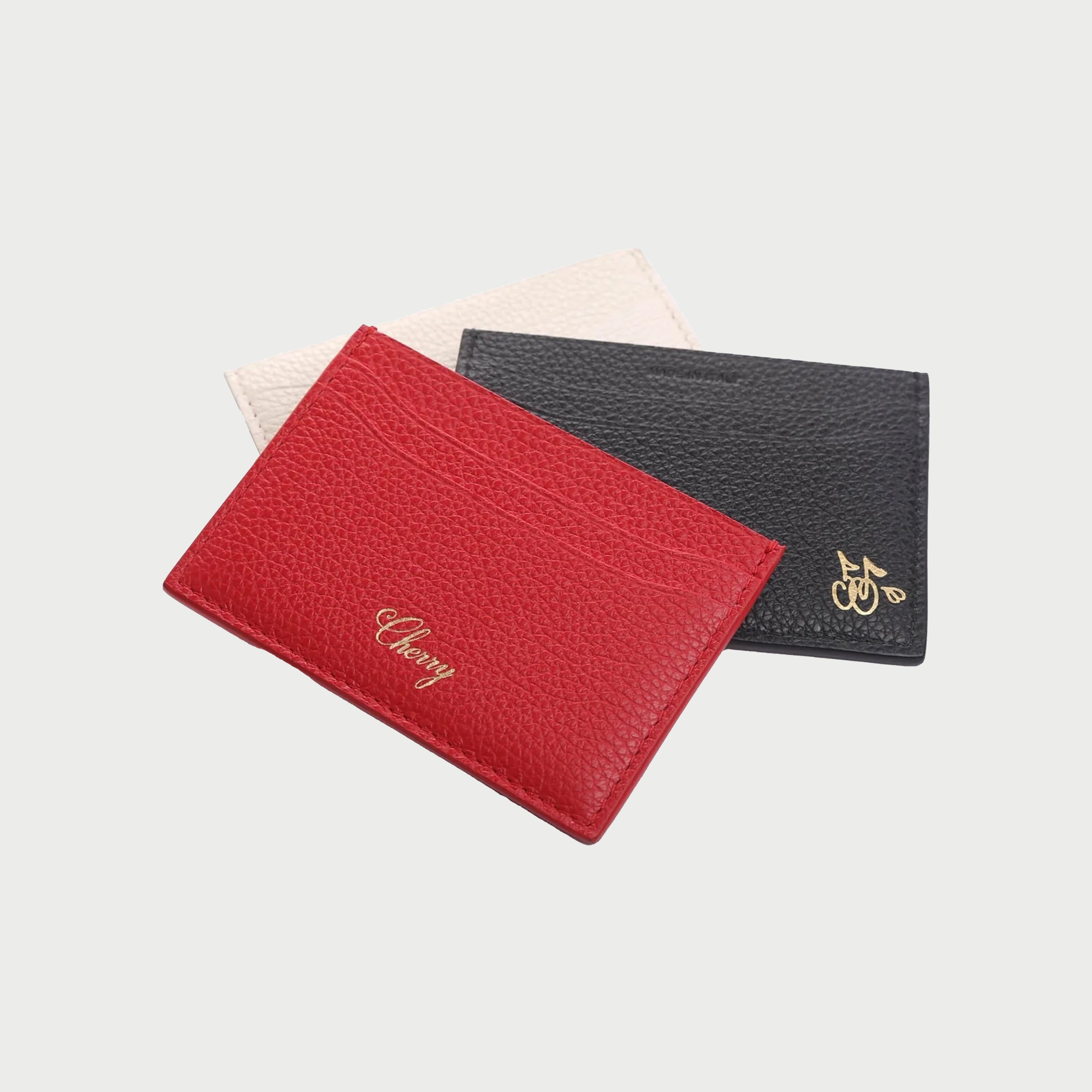 Leather Card Holder (Cream)