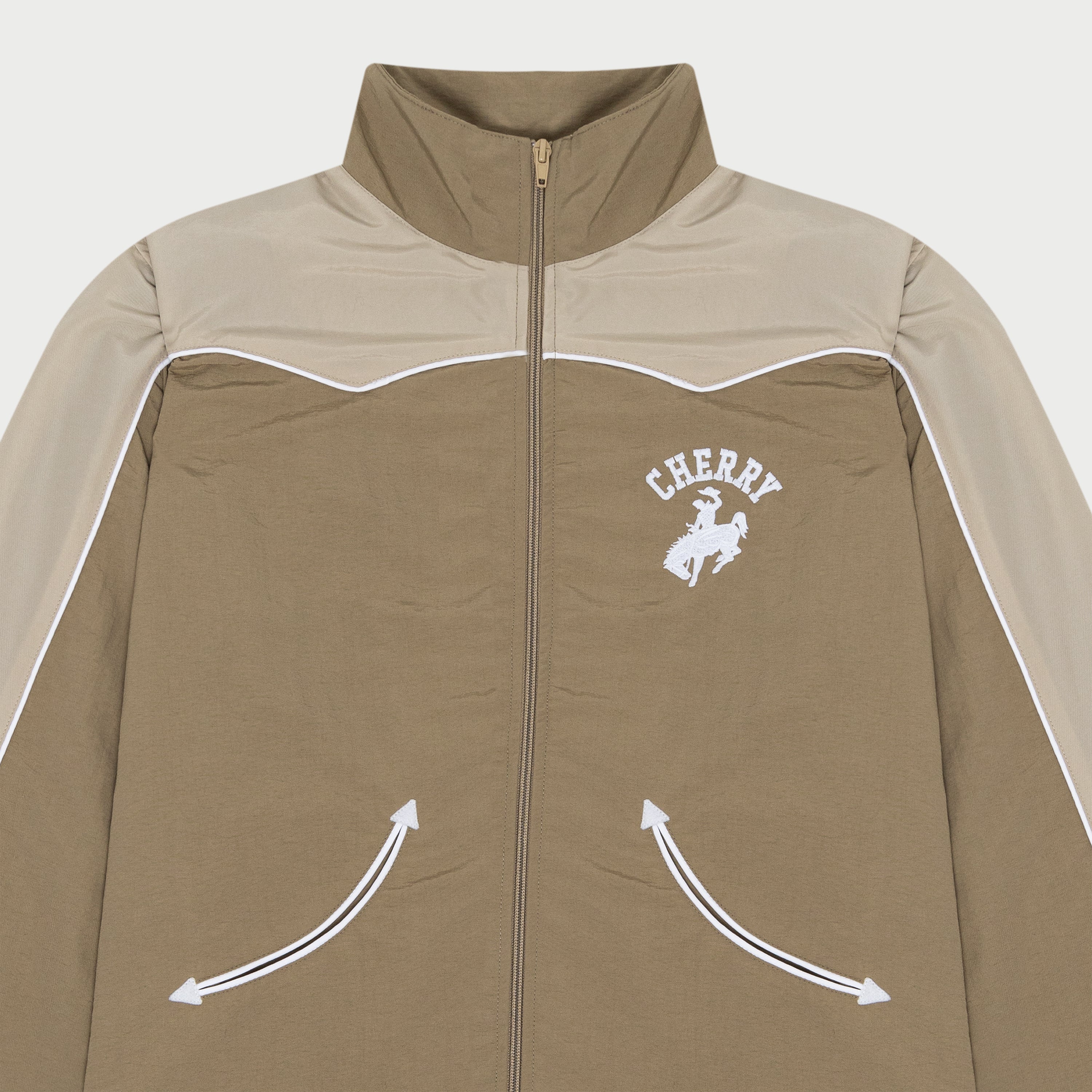 Western Track Jacket (Khaki) – CHERRY LA