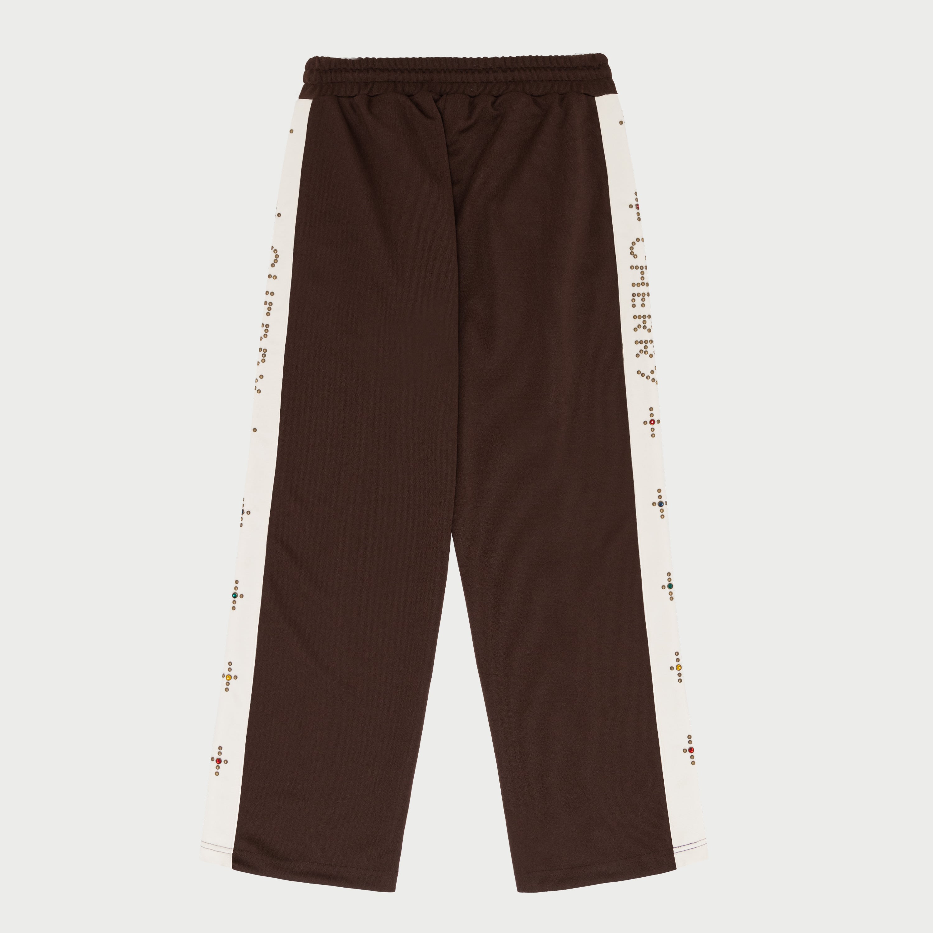 Studded Track Pants (Brown)