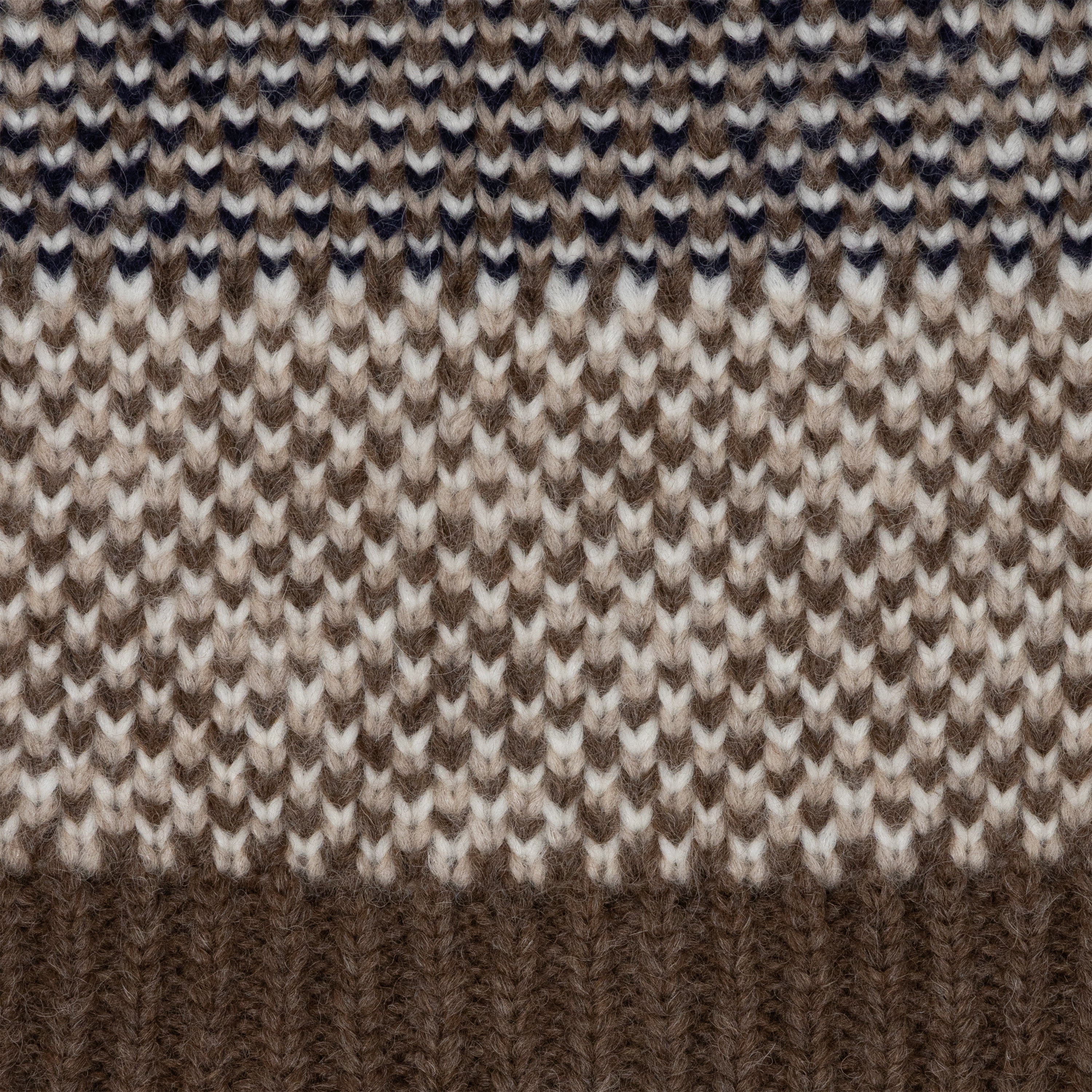 Baby Alpaca Knitted Sweater (Brown)